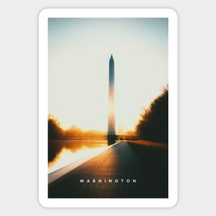 Washington | Retro Cityscapes Sticker